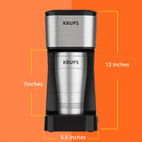 KRUPS Simply Brew To Go - Single-Serve Coffee Maker with Stainless Steel Travel Mug, 14 fl oz