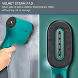 Rowenta PurePop Handheld Steamer for Clothes 1.5 Lbs 15 Second Heatup, 2.3 Oz Capacity 1150 Watts Portable, Ironing, Fabric Steamer, Garment Steamer, Vacation Essentials, Travel Must Have Green DR2024