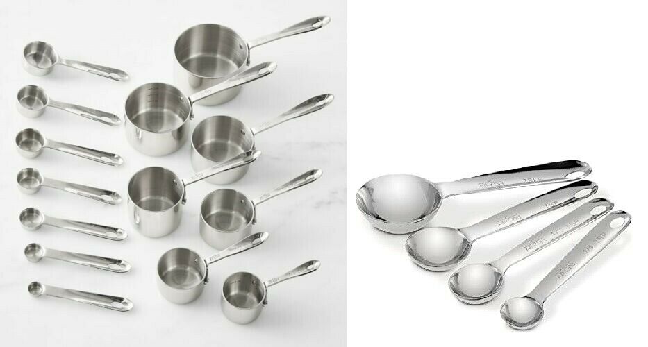 All-Clad Stainless-Steel Measuring Cups & Spoons Ultimate 18 Piece Set