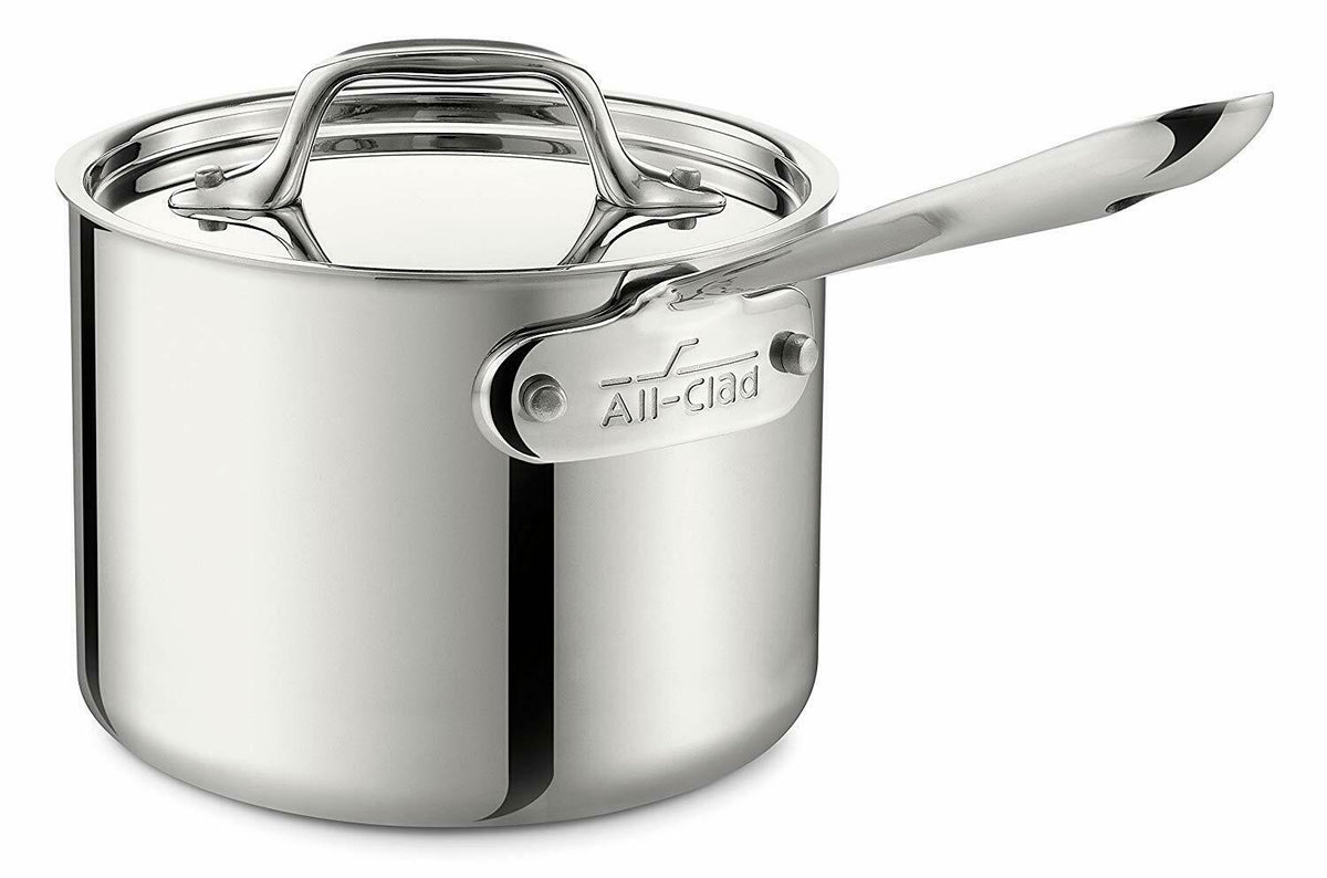 Made In Cookware - 2 Quart Stainless Steel Saucepan with Lid - 5 Ply  Stainless Clad Sauce Pan - Professional Cookware - Made in Italy -  Induction