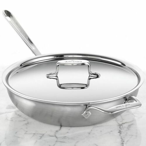 All-Clad D5 5-ply Brushed Stainless-Steel 4-Qt Pan