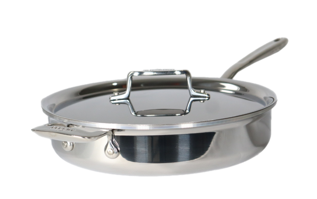 All-Clad 4406 D3 Stainless Steel 6-Qt Saute Pan WITHOUT Lid