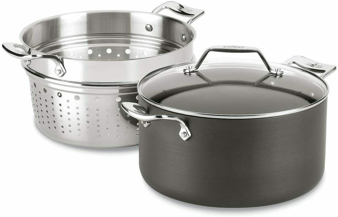All-Clad Essentials Nonstick 7-Qt Multipot with Strainer/Steamer Insert, H911S374