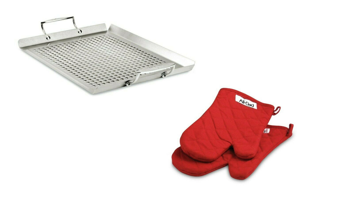 All-Clad Red Kitchen Oven Mitts