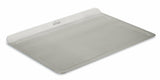 All-Clad Tri-Ply 14" x 17" Stainless-Steel Baking Sheet with All-clad Mitts.