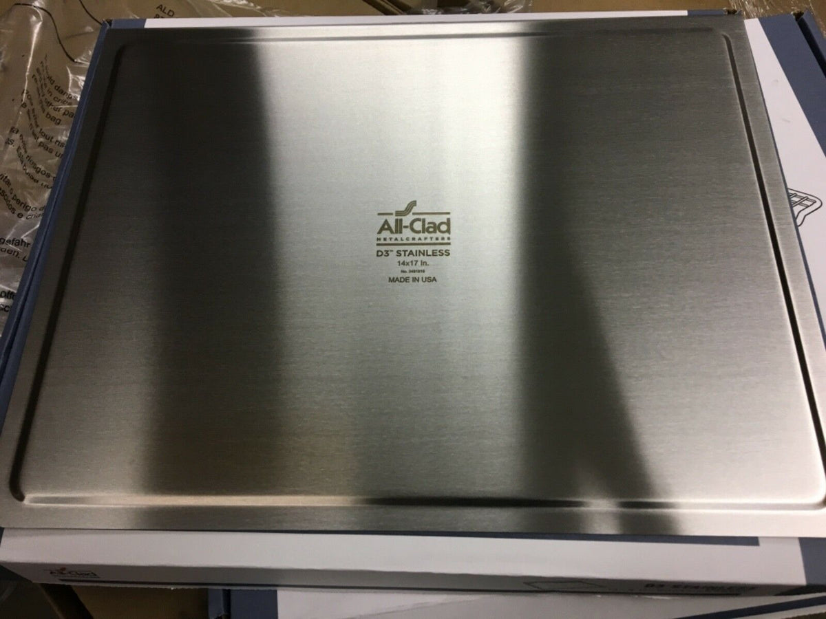 10-Inch x 14-Inch D3 Stainless Steel Roasting Sheet I All-Clad