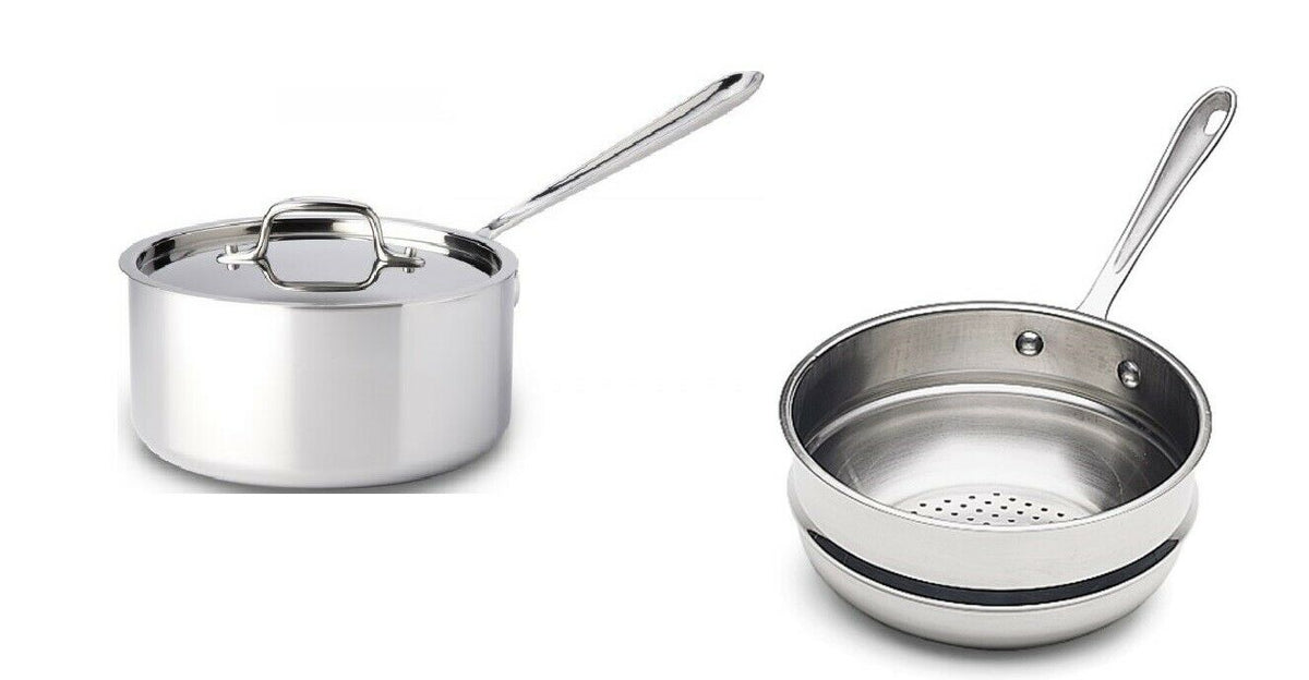 All-Clad 4403 Stainless Steel Tri-Ply/D3 Bonded 3-Quart Saute Pan with Lid