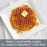 All-Clad WD700162 Stainless Steel Classic Round Waffle Maker with 7 Browning Settings, 4-Section, Silver