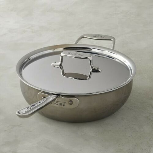 All-Clad d5 5-ply Stainless-Steel 6-Qt Essential Pan Pan With Lid