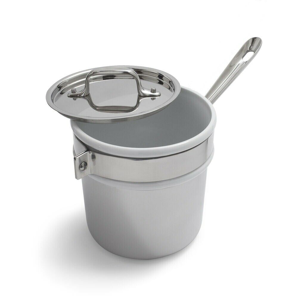 All-clad Double Boiler Ceramic Insert with Lid for All-clad 2 qt Sauce