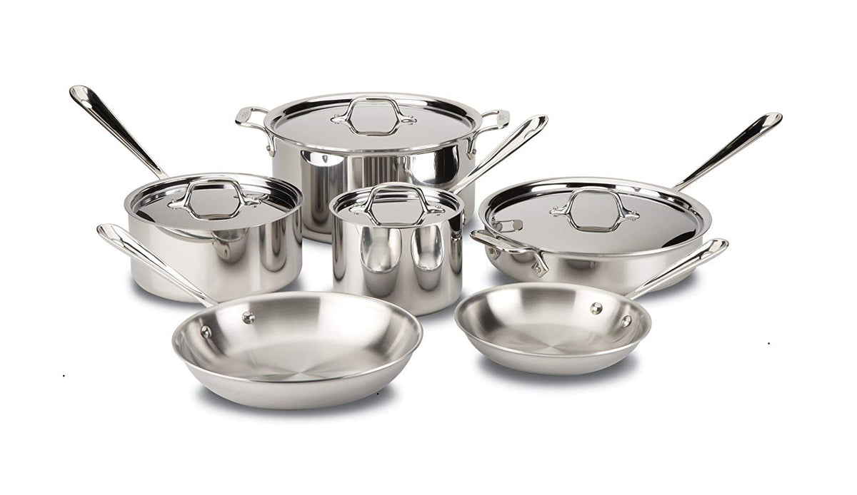 All-clad D3 Stainless Cookware Set, Pots and Pans, Tri-Ply Stainless S –  Capital Cookware