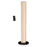 Rowenta Urban Cool Silent Tower Fan with 3 speeds, oscillation, remote control, timer, 3 Speeds, Black + Wood Effect