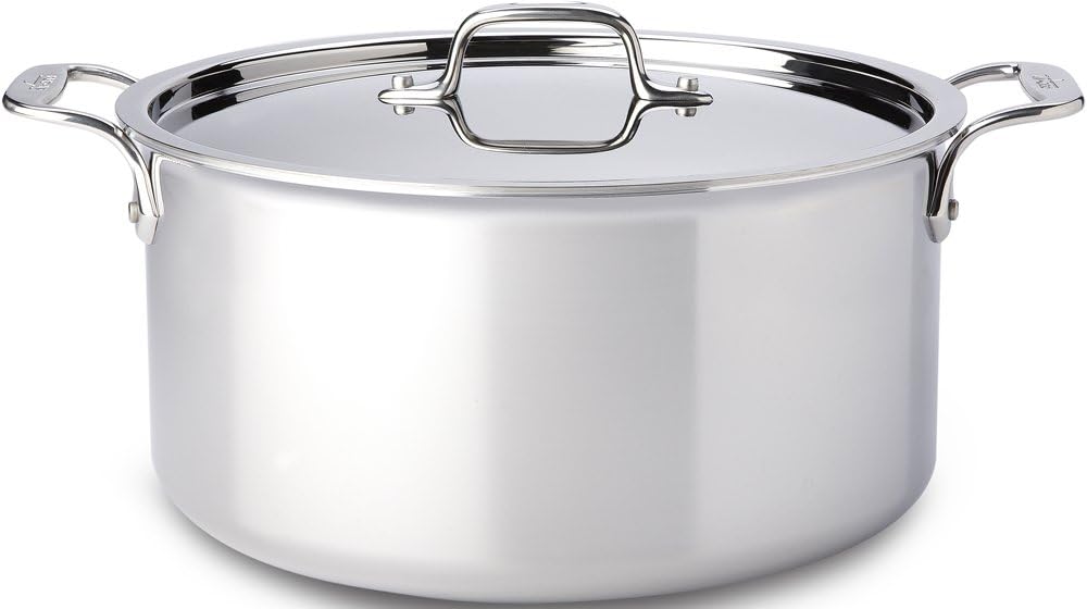 All-Clad D3 Tri Ply 5-qt Stock Pot with lid