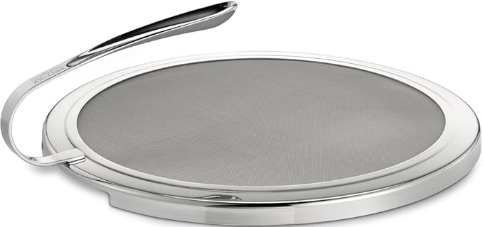 All-Clad T187 Stainless Steel Mesh Splatter Screen with Curved Handle