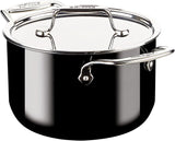 All-Clad FUSIONTEC Natural Ceramic with Steel Core Soup Pot, 4 quart, Onyx