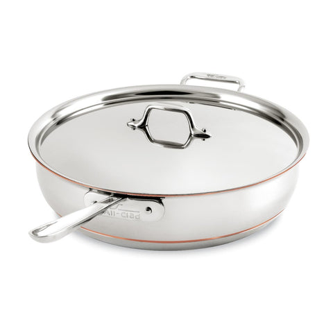 Copper Core 5-ply Bonded Cookware; Essential Pan; 6 quart