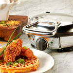 All-Clad Classic Stainless Steel Round Waffle Maker, 1 slice