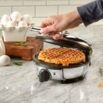 All-Clad Classic Stainless Steel Round Waffle Maker, 1 slice