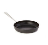 Two All-Clad HA1 hard anodized nonstick 8-inch skillets shown together on a neutral surface