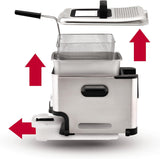 T-fal 3.5L Deep Fryer with Basket, 1700W, Oil Filtration, Temp Control, Digital Timer, Dishwasher Safe Parts