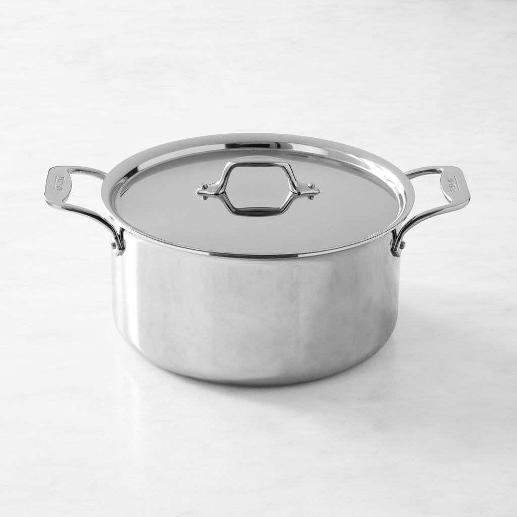 All-Clad G5 Graphite Core 8-qwt Stainless-Steel Stock Pot with Lid ...