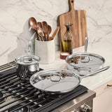 All-Clad D3 Stainless Steel 6-Piece Cookware Set ...Made in the USA.