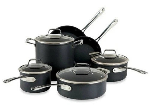All-Clad B1 Hard Anodized Non-Stick Induction Aluminum 10-Piece Cookware Set