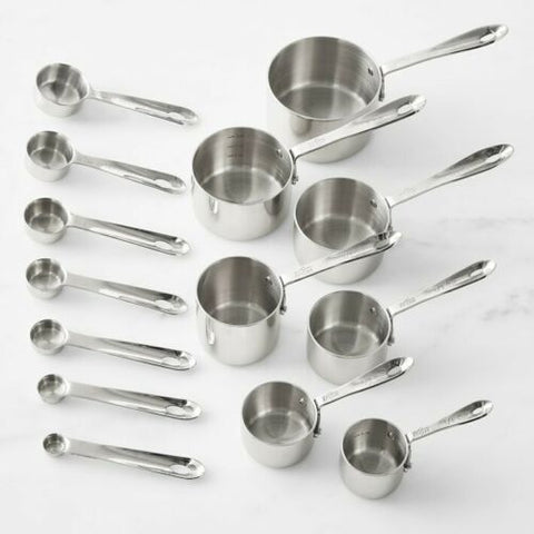 All-Clad Stainless-Steel Measuring Cups & Spoons Ultimate 14 Piece Set