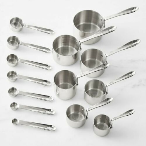 All-Clad Stainless-Steel Measuring Cups & Spoons Ultimate 14 Piece Set –  Capital Cookware