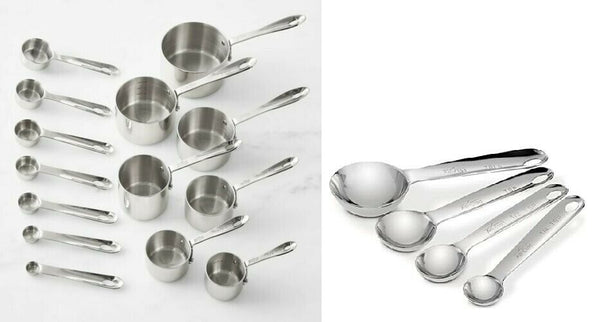 All-Clad Stainless Steel 6pc Odd Size Measure Cups & Spoons Set  Professional for sale online