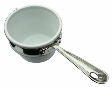 All Clad Copper Core 5-ply Sauce Pan (with Lid) - 4 Qt (6204 SS