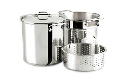 All-clad Stainless Steel 12-Quart Multi Cooker Cookware Set, 3