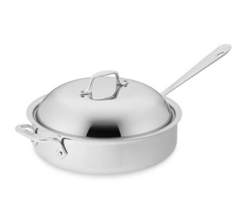 All-Clad Tri-Ply Stainless-Steel Non-Stick 3-qt Sauce Pan with lid