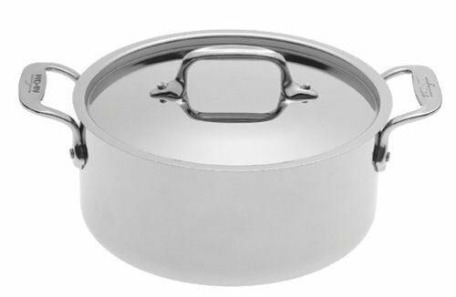 D5 Stainless Polished 5-ply Bonded Cookware, Steamer Set, 3 quart