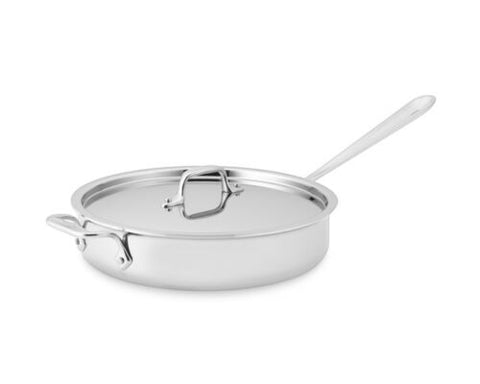 All-clad D3 Stainless 3-ply Bonded 6-qt Deep Saute Pan with Lid & 14in  Ladle