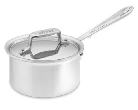 All-Clad D5 Set Pentole 5 Strati In Acciaio Inox – 3 Pezzi, Adatto A Induzione E Lavastoviglie