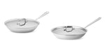 All-Clad D3 3-Ply 10 and 12 inch Fry pan Set with lids