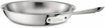 All-Clad D3 Fry 10 Inch Pan, Dishwasher Safe Stainless Steel Cookware, Silver, 10-Inch