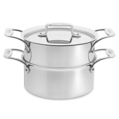 D5 Stainless Polished 5-ply Bonded Cookware, 4 Qt Pot with lid