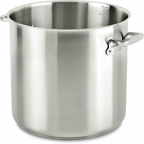 All-Clad D55508 D5 Polished 5-Ply Dishwasher Safe 8-qt Stock Pot with –  Capital Cookware
