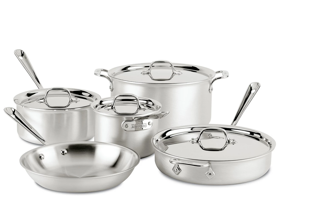 All-Clad MC2 Professional Stainless Steel 9 Piece Cookware set All-Clad MC2 Professional Stainless Steel 9 Piece Cookware set