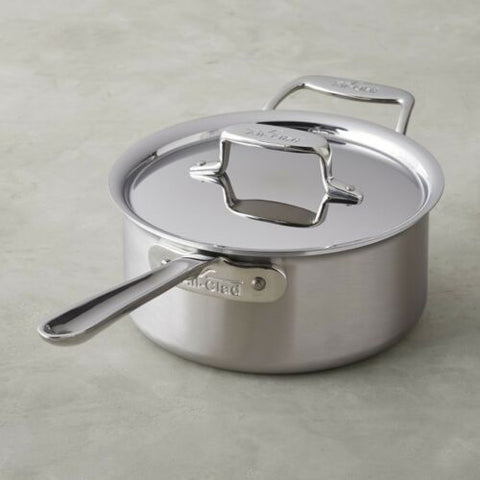 All-Clad SD55203 D5 Polished 18/10 SS 5-Ply Bonded 3-qt sauce Pan with Lid