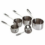 All-Clad Stainless-Steel 5-Piece.1/4-,1/3-,1/2-,2/3, and 1-cup Measuring Cup Set