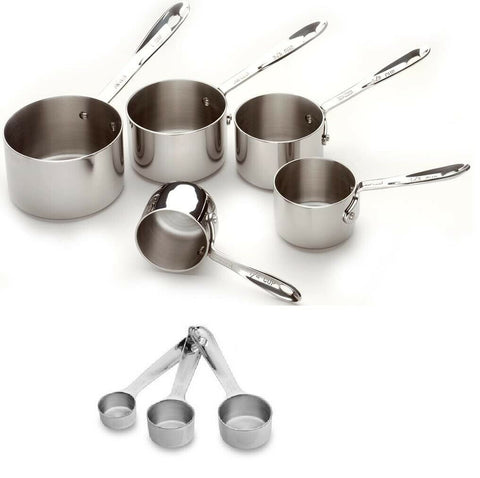 All-Clad Stainless-Steel Measuring Cups & Spoons Ultimate Set 8 pc set