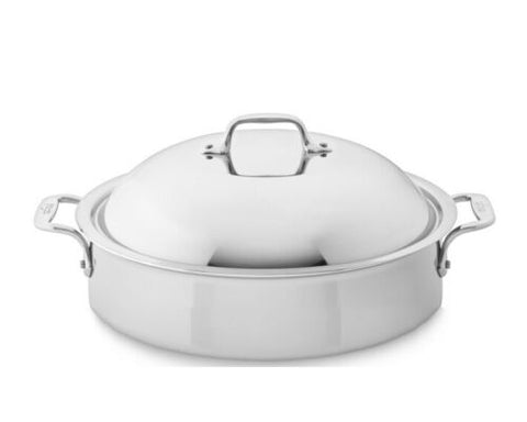 All-Clad Tri-Ply Bonded Dishwasher Safe 3-qt Sauteuse with Domed Lid