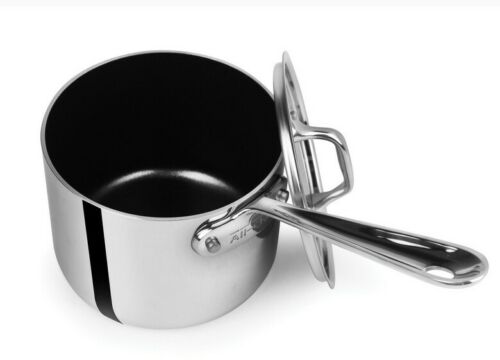 All-Clad Tri-Ply Stainless-Steel Non-Stick 2-qt Sauce Pan with lid