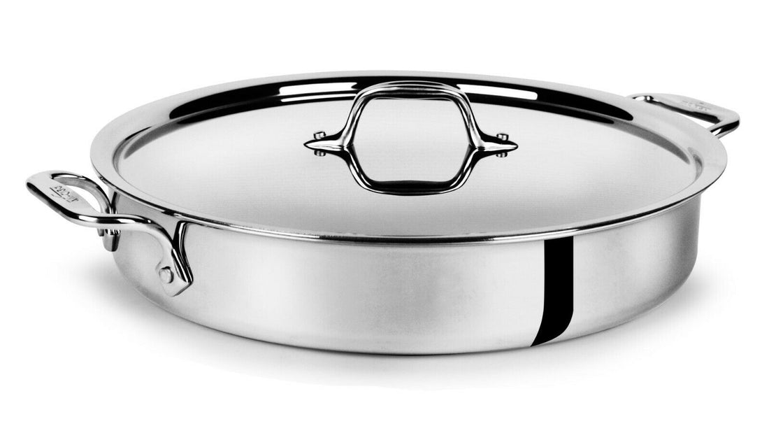 All-Clad Tri-ply Stainless Steel 4.5-quart Sear & Roast Pan with Lid