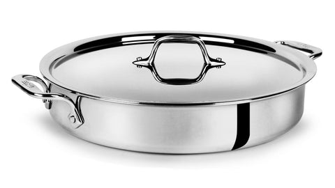 All-Clad Tri-Ply Stainless-Steel Non-Stick 3-qt Sauce Pan with lid –  Capital Cookware