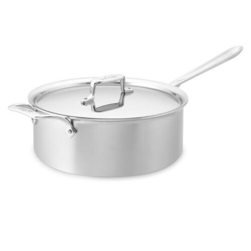 All Clad D5 Stainless Steel Sauté Pan 6 Qt