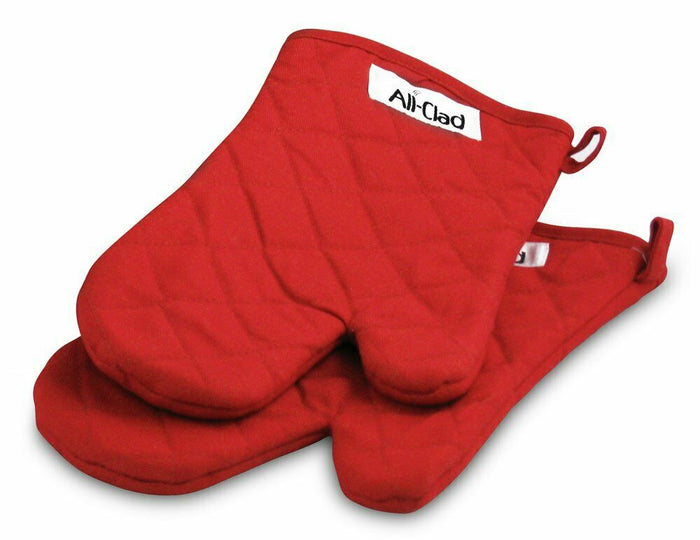 All Clad Diamond Quilted Oven Mitts (Set of Two)